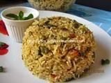 Coconut Milk Vegetable Biryani/Thengai Paal Vegetable Biryani