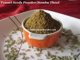 Fennel Seeds Powder/Sombu Thool/Perunjeeragam Thool/How to make Snauf Powder at Home/சோம்பு தூள் பொடி செய்வது எப்படி