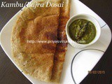 Kambu Dosai/Bajra Dosai/Pearl Millet Dosai