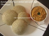 Kambu Idli/Pearl Millet Idli/Bajra Idli