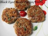 Karamani/Black Eyed Beans Patties/Tikkis