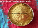 Kuliyal Podi/Herbal Bath Powder/Nalangu Maavu