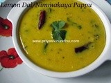Lemon Dal [Thoor Dal with Lemon]/Nimmakaya Pappu