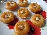 Milk Peda with Milk Powder & Condensed Milk