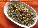 Pachai Payaru Sundal/Green Gram Sundal/Moong Bean Sundal – Navarathri Special Sundal