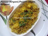 Paneer Biryani/Paneer Dhum Biryani – How to make Paneer Dhum Biryani with step by step photos