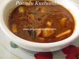 Poondu Kuzhambu/Garlic Gravy – South Indian Special