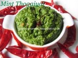 Pudina Thogaiyal/Mint Thogaiyal [Without Coconut]