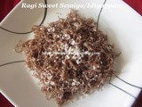 Ragi Sweet Semiya Recipe/Finger Millet Sweet Semiya Recipe/Kezhvaragu Inippu Semiya/How to make Ragi Sweet Semiya with step by step photos