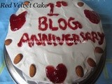 Red Velvet Cake – Celebrating 1st  Blog Anniversary