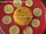 Saamai Vegetable Biryani/Little Millets Biryani