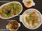 South Indian Lunch Menu Idea – 6/Vegetarian Lunch Menu Ideas