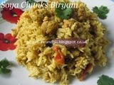 Soya Chunks Biryani/Meal Maker Biryani