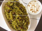 Spinach & Chickpea Biryani/Palak & Chickpea Biryani/Palak & Kondakadalai Biryani