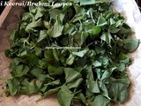 Vallarai Keerai Poriyal Recipe/Brahmi Leaves Stir Fry Recipe/ Indian Pennywort Thuvaiyal/ Vallarai Keerai Stir Fry with step by step photos