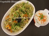 Vegetable Biryani – 2nd Method/South Indian Style Vegetable Birynai