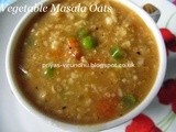 Vegetable Masala Oats/Oats Savoury Porridge
