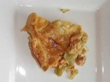 Hartige taart met rivierkreeftjes