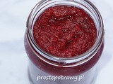 Czerwone buraczki w słoiki na zimę