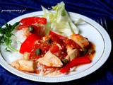 Kurczak w pomidorach z kaparami