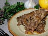 Pieczone żeberka z dzika
