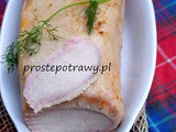 Schab marynowany i pieczony