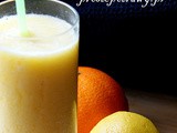 Smoothie z żółtych owoców
