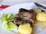 Żeberka z dzika w sosie własnym