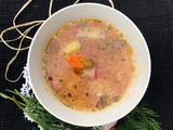 Zupa jarzynowa z rzodkiewkami