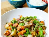 Baked Chicken with Peanut Sauce and Sweet Potatoes