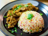 Beef Rendang with Nasi Hujan Panas