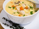 Chicken Corn and Sweet Potato Chowder (No Cream)