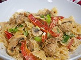 Creamy Cajun Chicken Pasta (Tomato Cream Farfelle)