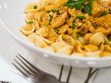 Creamy Orecchiette with Chicken Stroganoff