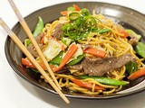 Japanese Stir Fry Teriyaki Beef Noodles