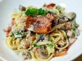 Mushroom Fettuccine Alfredo