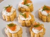 Salmon Cream Cheese Vol Au Vents