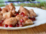 Bocconcini di pollo alla melagrana ... giovedì in red