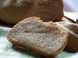 Filone di pane semi-integrale con pasta madre...ma che fiacca