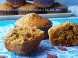 Muffin con farina di avena e bacche di Goji per una colazione ricca di benessere