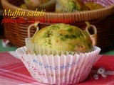 Muffins salati pancetta, cipolla e spinaci da Gusto sano per il cesto del pic-nic di Alice