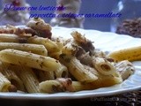 Pasta con lenticchie, pancetta e scalogno caramellato la prima ricetta del nuovo anno ^_