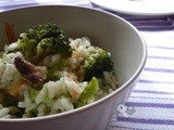 Risotto con broccoli e carote....una battaglia quasi vinta ^_