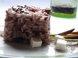 Risotto con radicchio rosso, speck e formaggio primo sale.....e la signora Italia che è un po' in tutte noi ^_