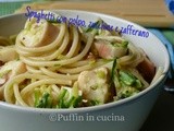 Spaghetti con polpo, zucchine e zafferano