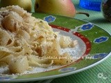 Tagliatelle pere, cacio e pepe..un primo piatto cotto e mangiato