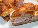 Turkey and Swiss on a Croissant