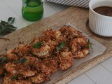 Curry Leaf-Scented Crispy Coconut Prawns