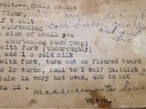 My Grandmother's Recipe - biscuits, small recipe