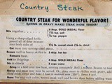 My Mom's Recipe Collection - Country Steak